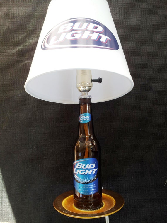 Bud Light Beer glass Bottle Lamp New by Galaxysave on Etsy