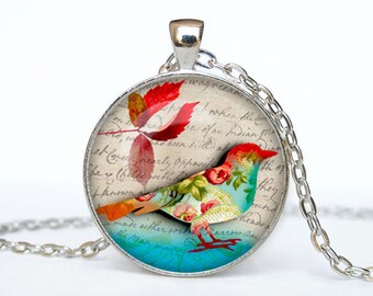 Bird necklace Bird pendant Bird jewelry