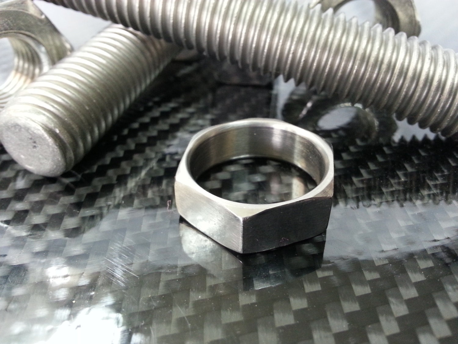 Titanium Hex Nut Ring