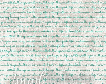Woven Fabric - Littlest Heartfelt Leaf - Half Yard +