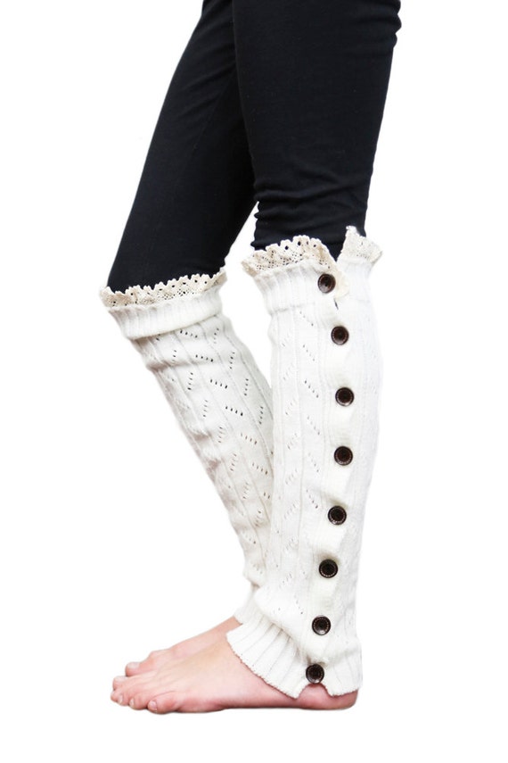 Girls Leg Warmers Ivory by Modern Boho by ShopModernBoho on Etsy