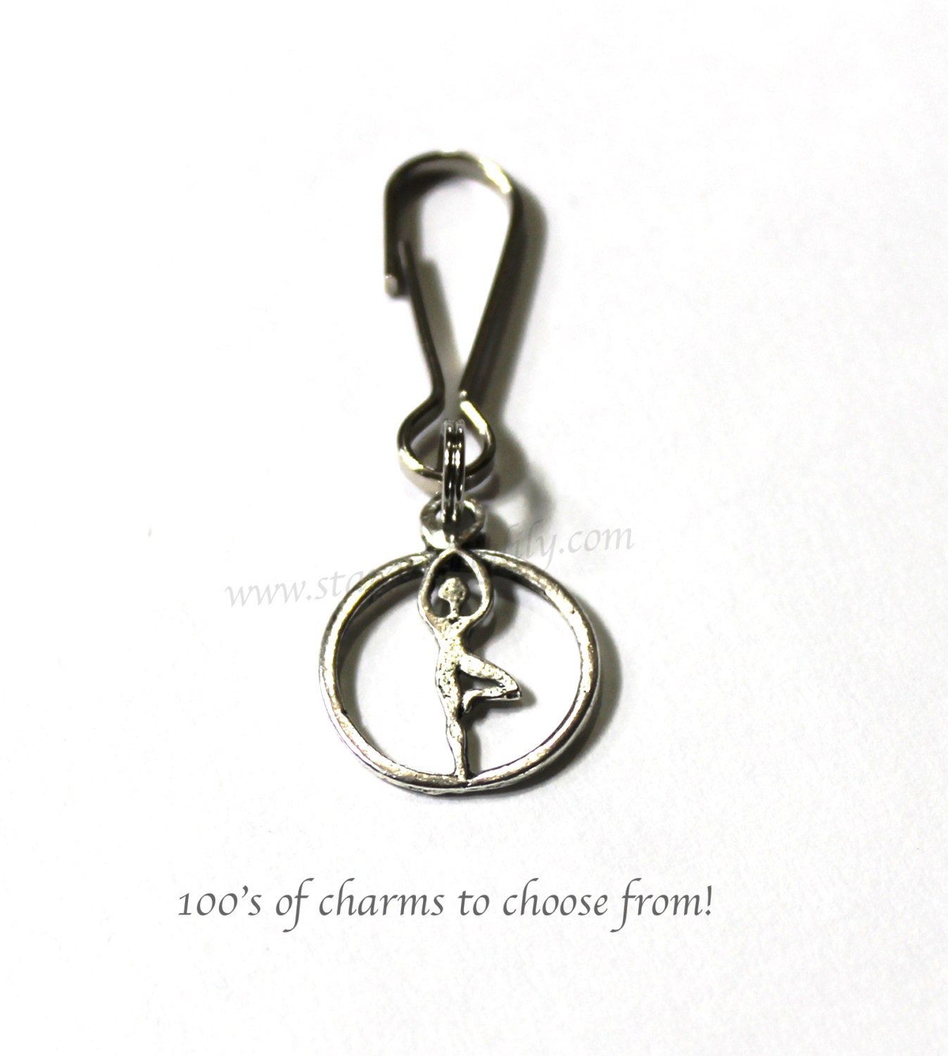 You Choose the Charm Zipper Pull. 100s of charms to choose