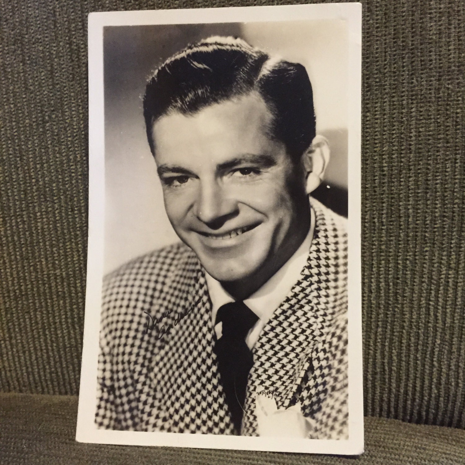 Actor Dana Andrews 1909-1992 Printed signed photograph