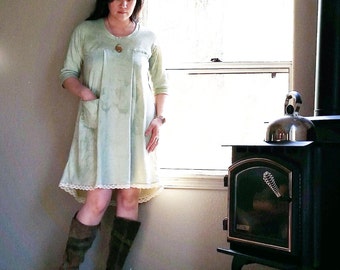 Sweet Grass shift dress (hemp/organic cotton)