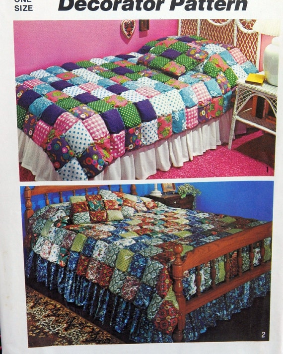 Simplicity 5950 Beautiful Puff Quilt Bedspreads & by Clutterina