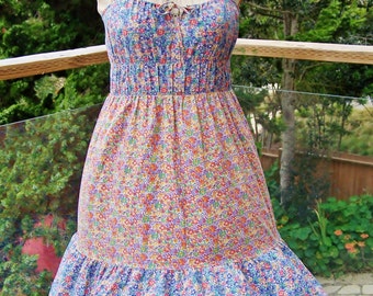 Items similar to The Summery and Sweet Blue Sarah Dress with Spaghetti ...