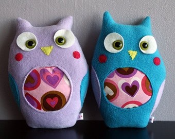 Peluche chouette - animal chouette hibou cute kawaii polaire