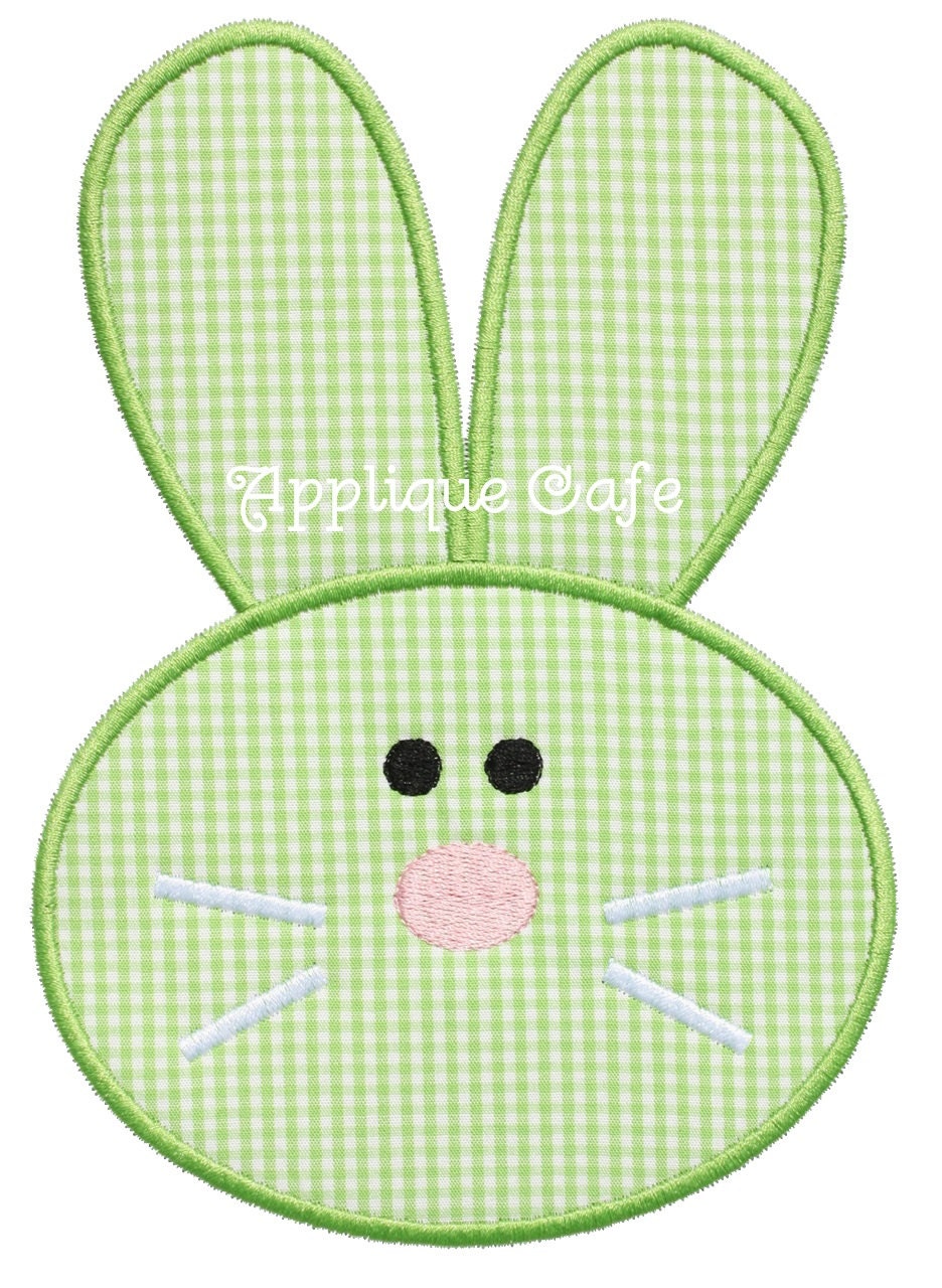 741 Bunny Face 3 Embroidery Applique Design