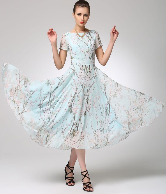 Prom dress women maxi chiffon dress 1245 by xiaolizi on Etsy