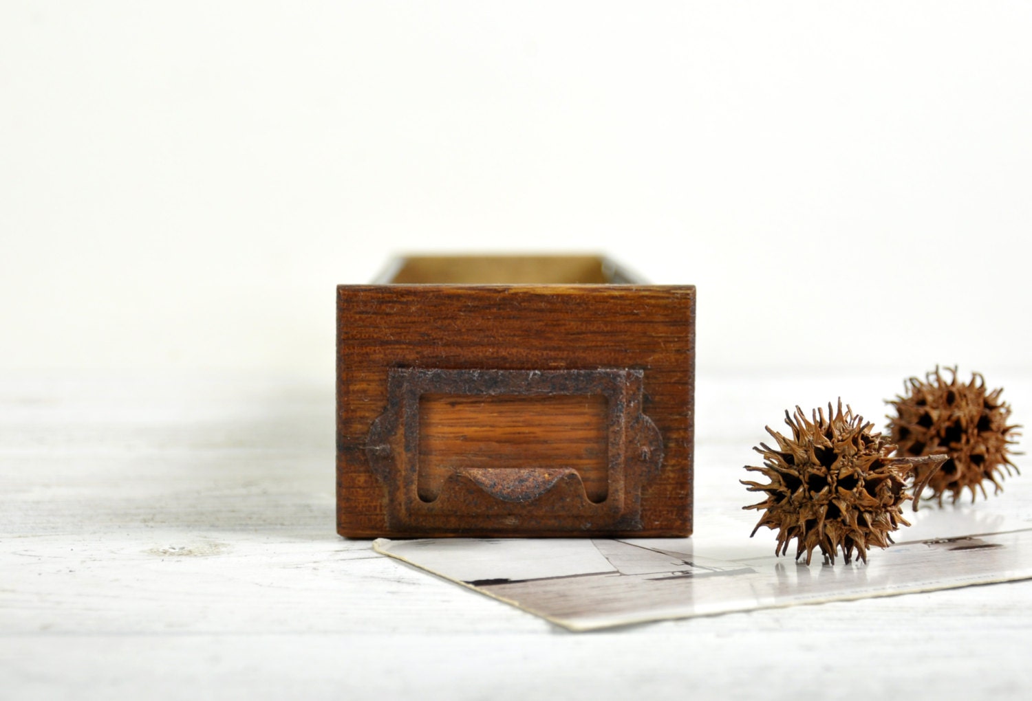 Vintage Wood Box, Storage Drawer, Old Wood Drawer, Rustic Storage Box ...