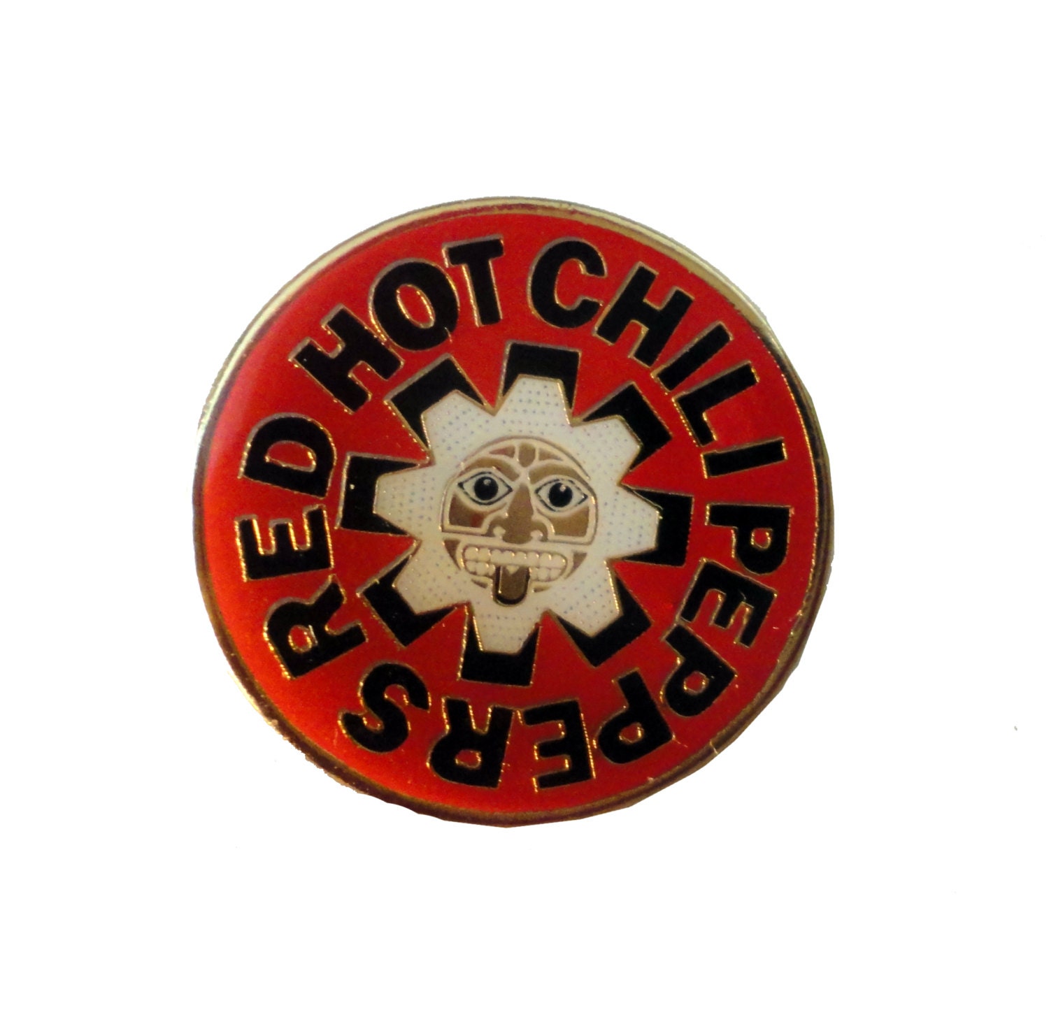 Vintage Red Hot Chili Peppers Enamel Pin Button Pinback Grunge