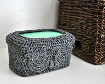 Owl Baby Wipes Box Cover Woodland Nursery Decoration Home Decor Custom Colors