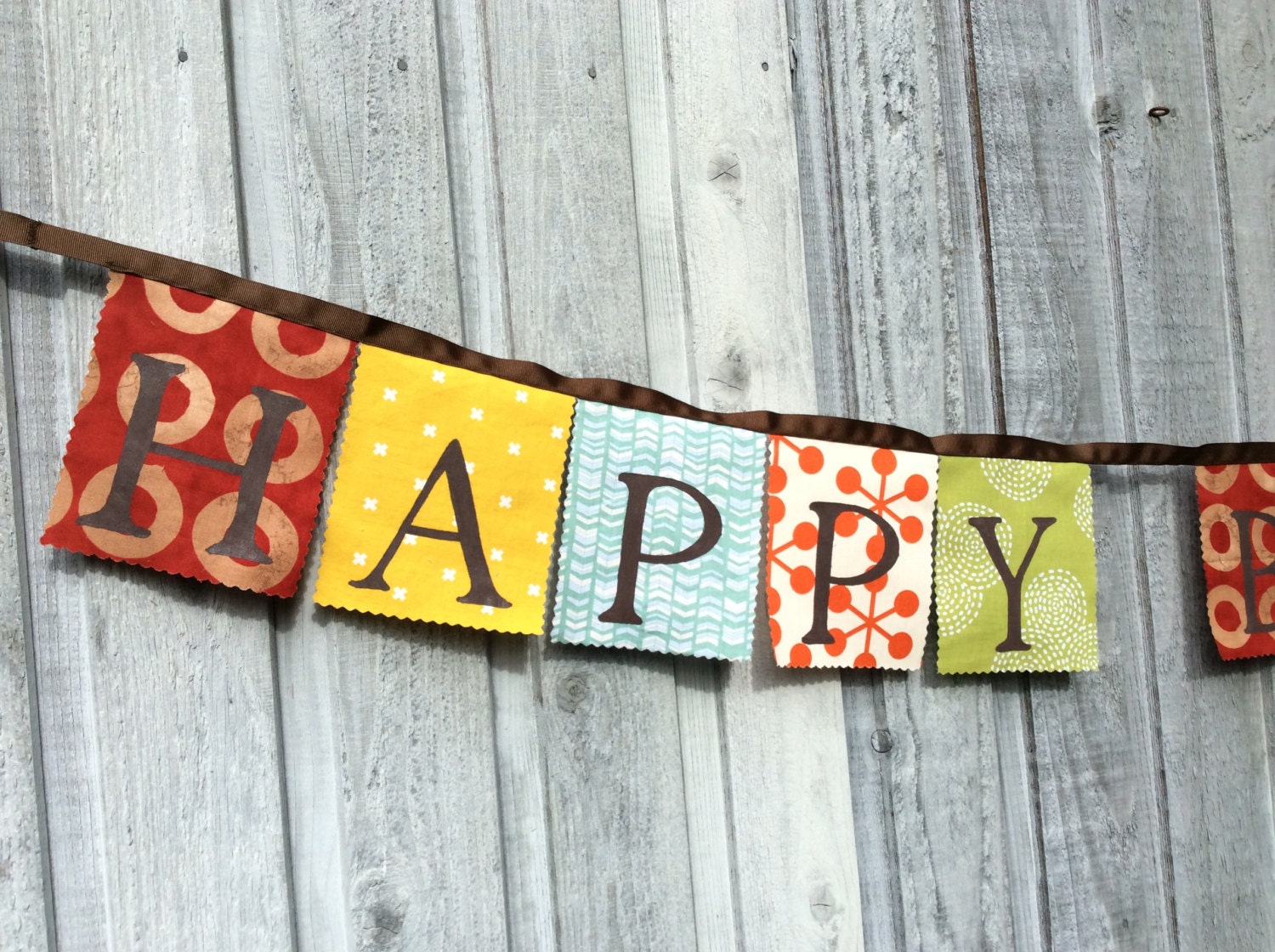 Fabric Birthday Banner Party Decoration Birthday Bunting Flags