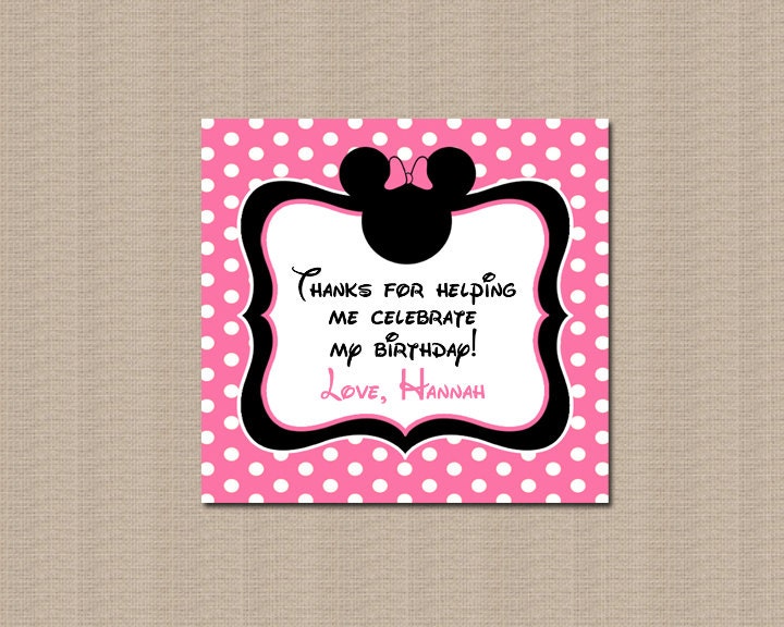 minnie mouse favor tags printable minnie mouse favor by honeyprint