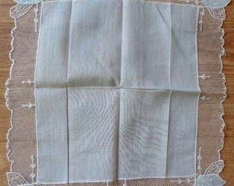4 Fancy Floral Vintage Handkerchiefs Hankies Lot 6