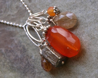 Carnelian Charm Pendant- Create Your Own Charm Necklace