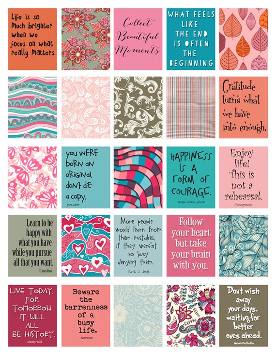 quotes to live by stickers for life planner printabledigital