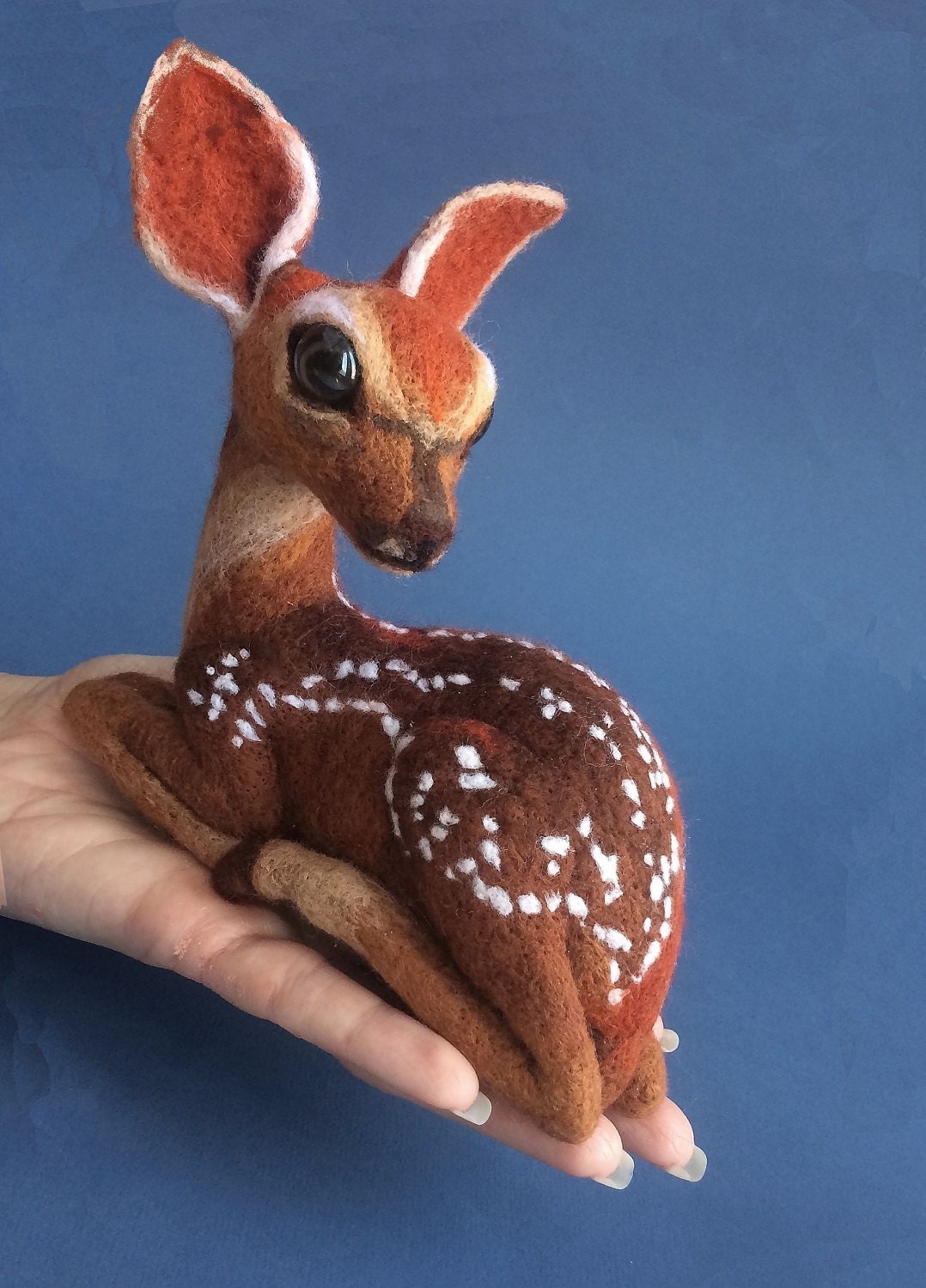 Little Deer MADE TO ORDER Fawn needle felted Soft sculpture