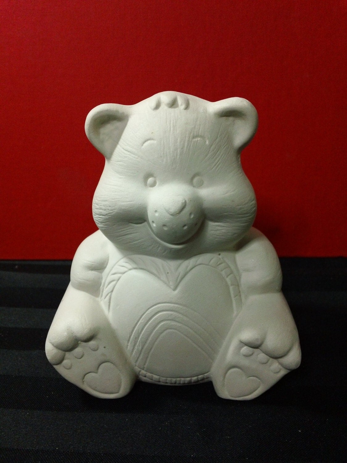 Vintage 80s Unpainted Ceramic Bisque Care Bears character