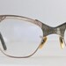 Vintage 50's Engraved Green 12K Cat Eye Eyeglasses