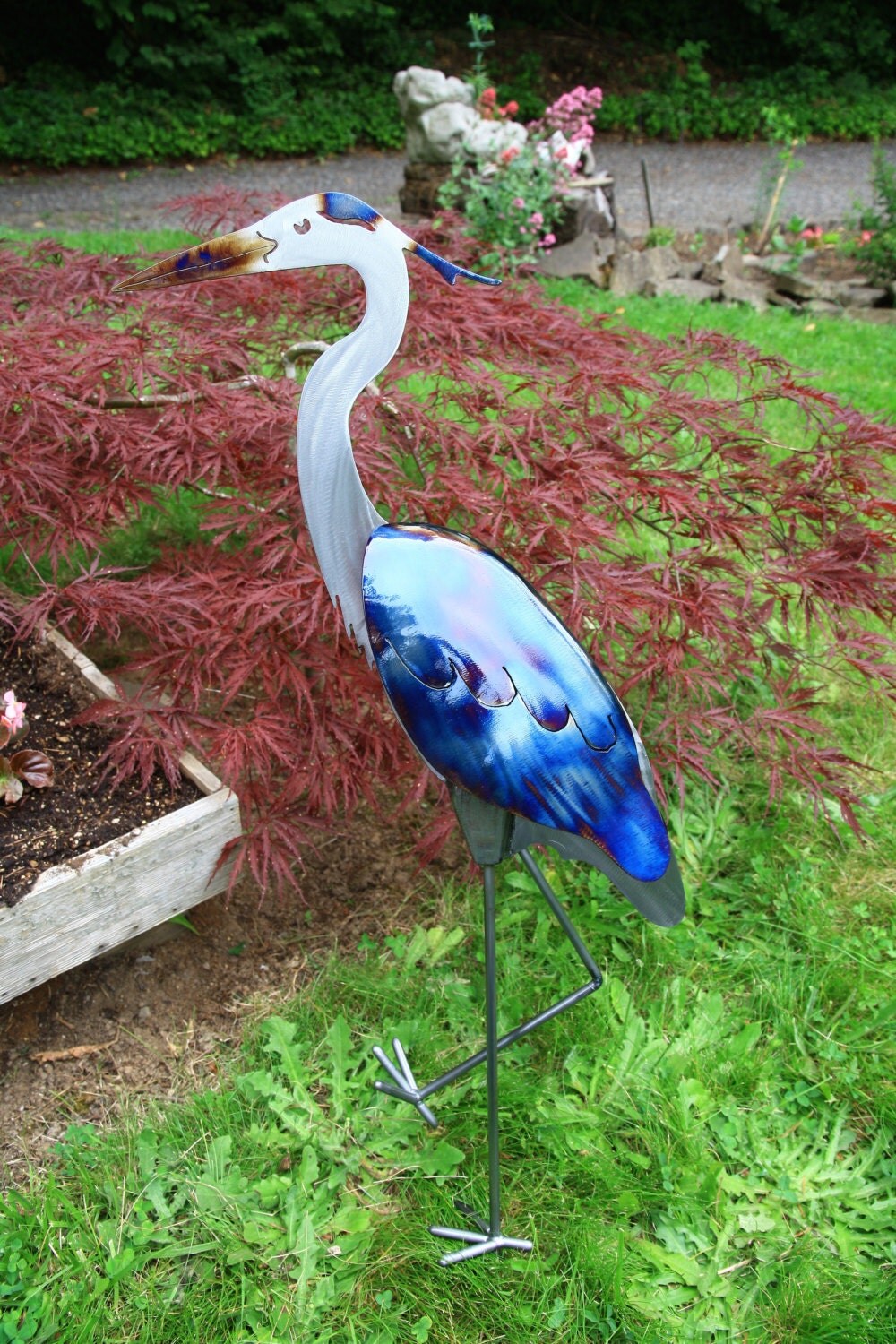 Great Blue Heron Sculpture by Davisbrothers on Etsy