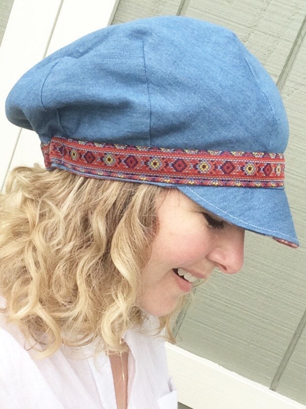 Women Slouchy Newsboy Newspaper Boy Hat for by BoundtobeCreative