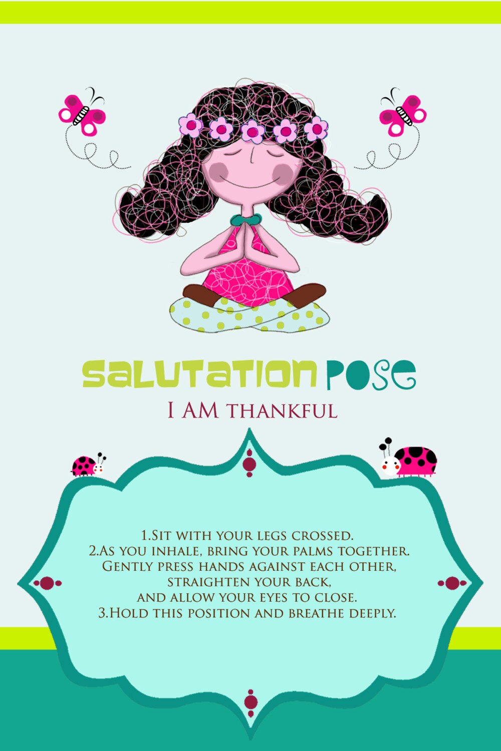 4 Kids Yoga Poses Printable Cards Yoga Cards Yoga Poses