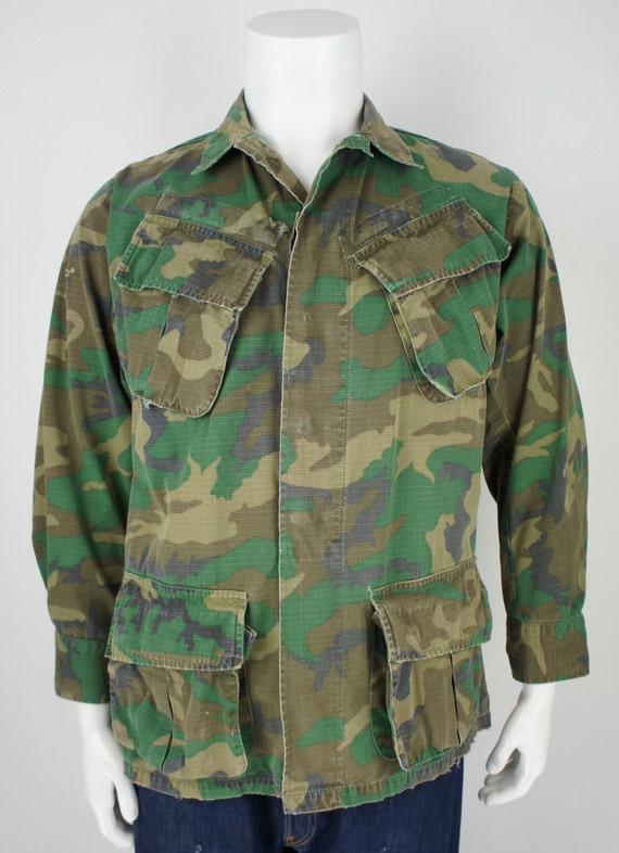 Vintage Military ERDL Vietnam Jungle Jacket by foundationvintage