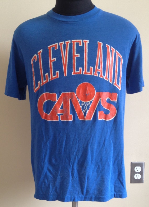 80s Vintage Cleveland Cavaliers T-Shirt LARGE by StranStarsBest