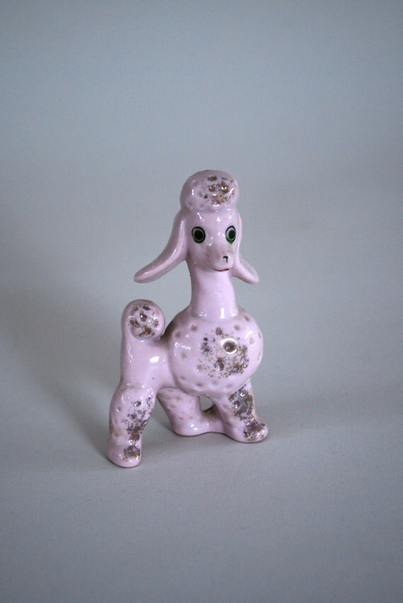 pink poodle statue