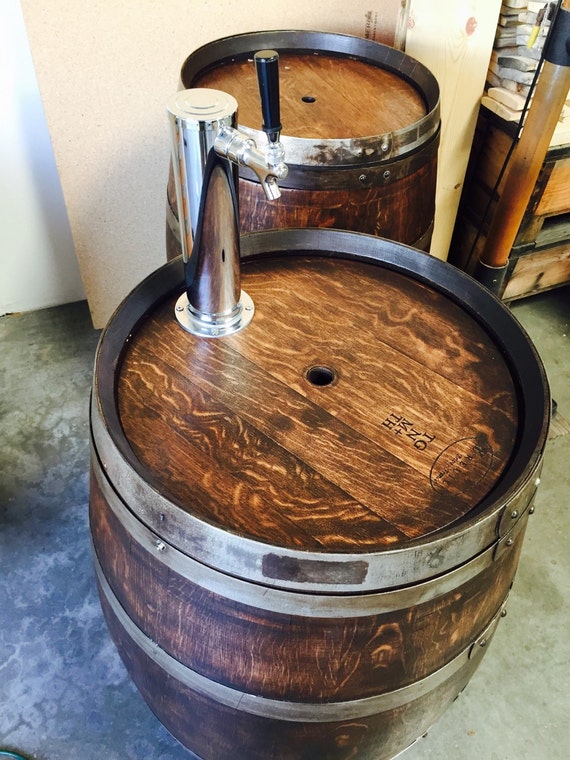 Wine Barrel Kegerator 12 Stainless Beer Tap by BeyondaBarrel