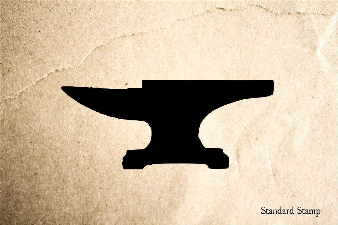 Anvil Rubber Stamp 2 x 2 inches