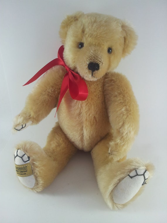 Merrythought Golden Mohair Honeycomb Bear Limited by acornabbey