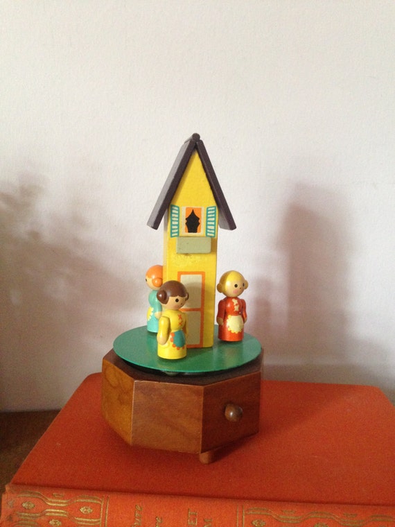 SCHMID WOOD MUSIC Box Spinning girls music by AnnmarieFamilyTree