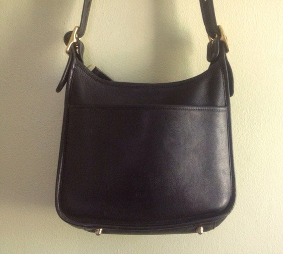 Vintage 1990's Black Leather Legacy Coach Bag medium