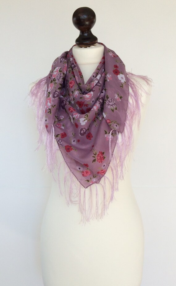 Scarfs for women dusty rose plaid