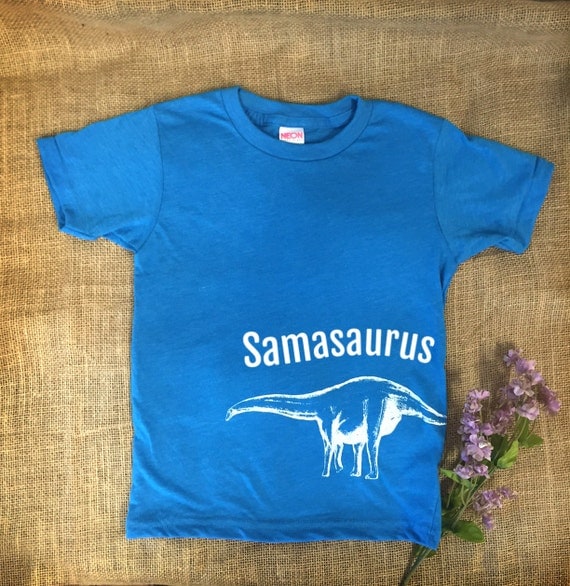 Personalized Kids Dinosaur TShirt Customized Birthday by OXHIP