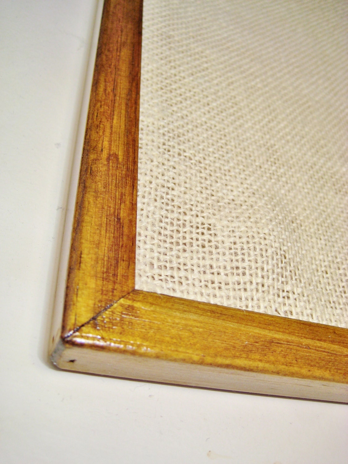 Vintage Style Pinboard Teak Stained & Varnished