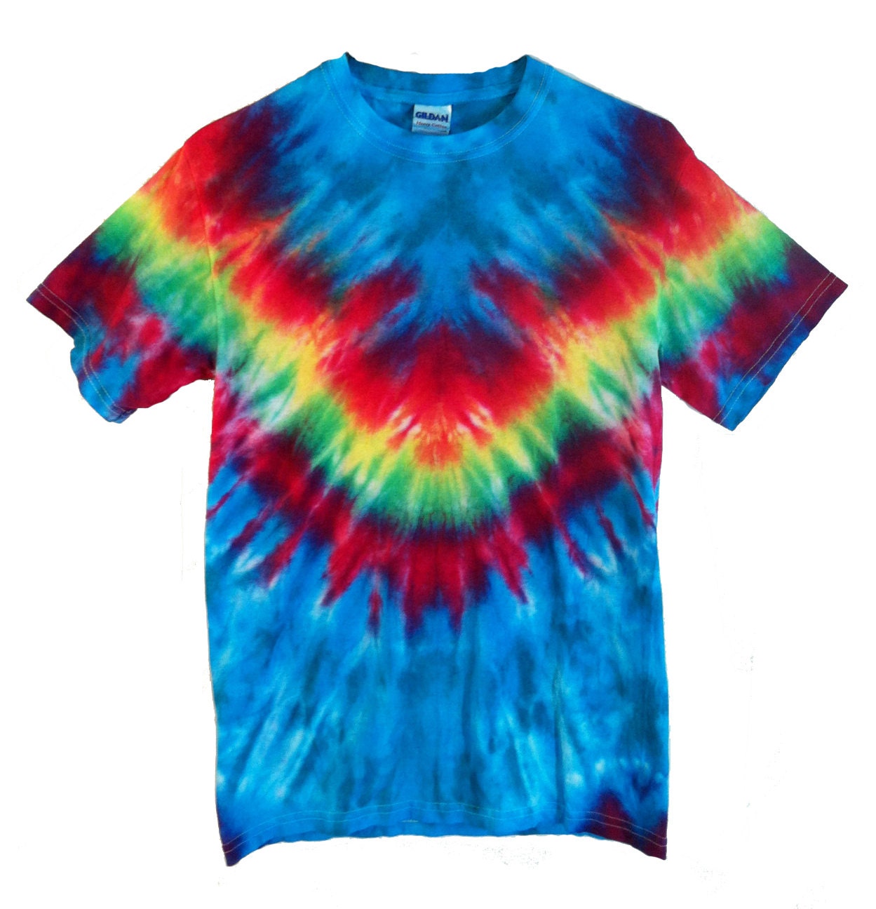 Rainbow Tie Dye Shirt Rainbow Stripe by RainbowEffectsTieDye
