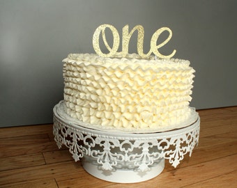 Cake Topper, birthday cake toppers, First Birthday cake topper, Smash Cake, Gold cake topper, one cake topper, birthday cake decorations