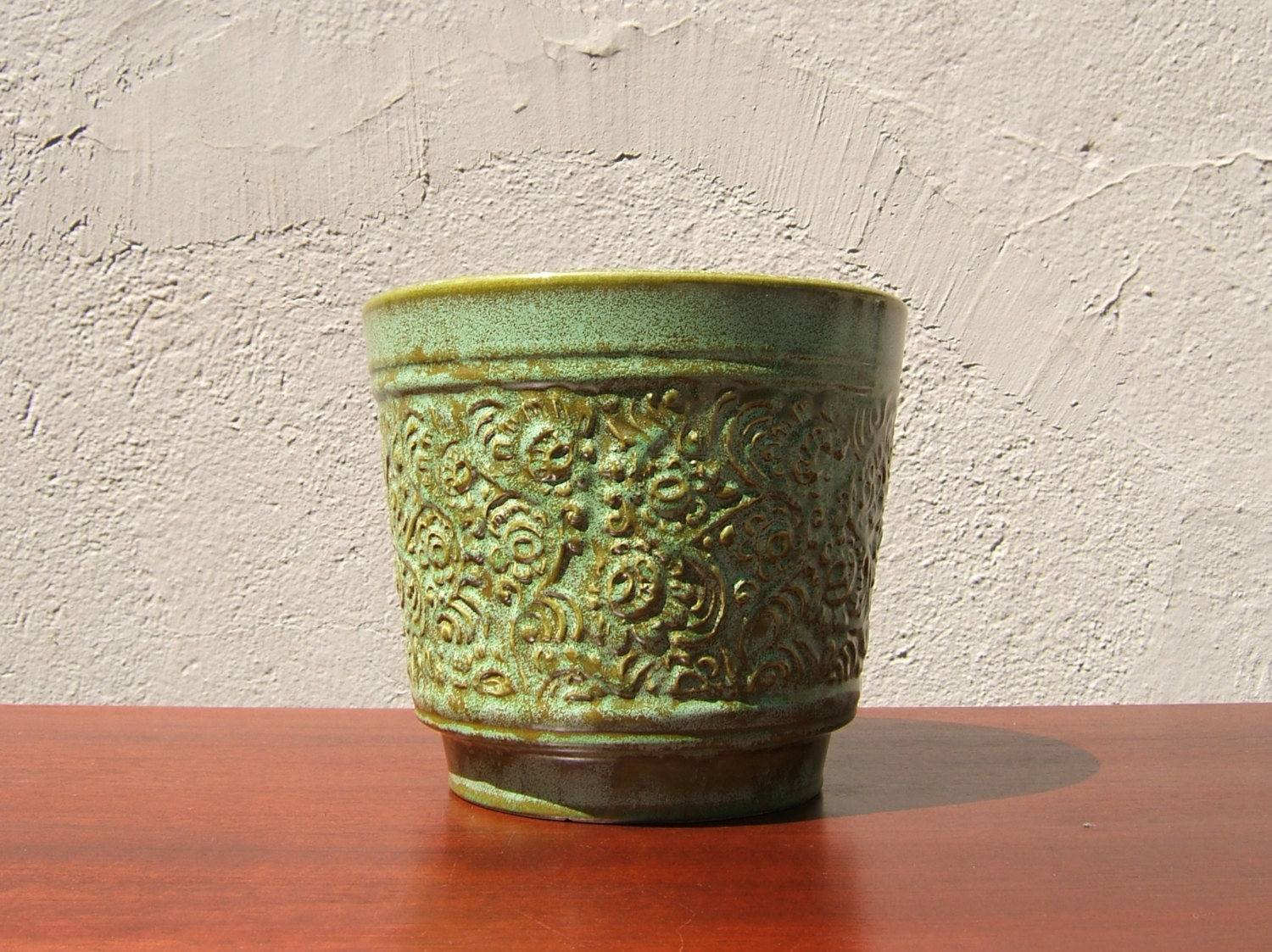 Large Vintage Planter Plant Pot by Jasba West German Pottery