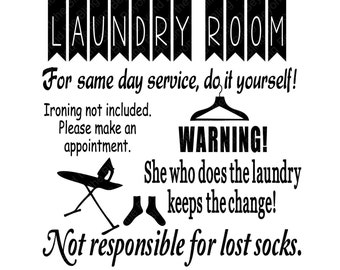 laundry room decal download laundry room subway art vinyl download laundry room vinyl decal ready to cut download laundry room wall art
