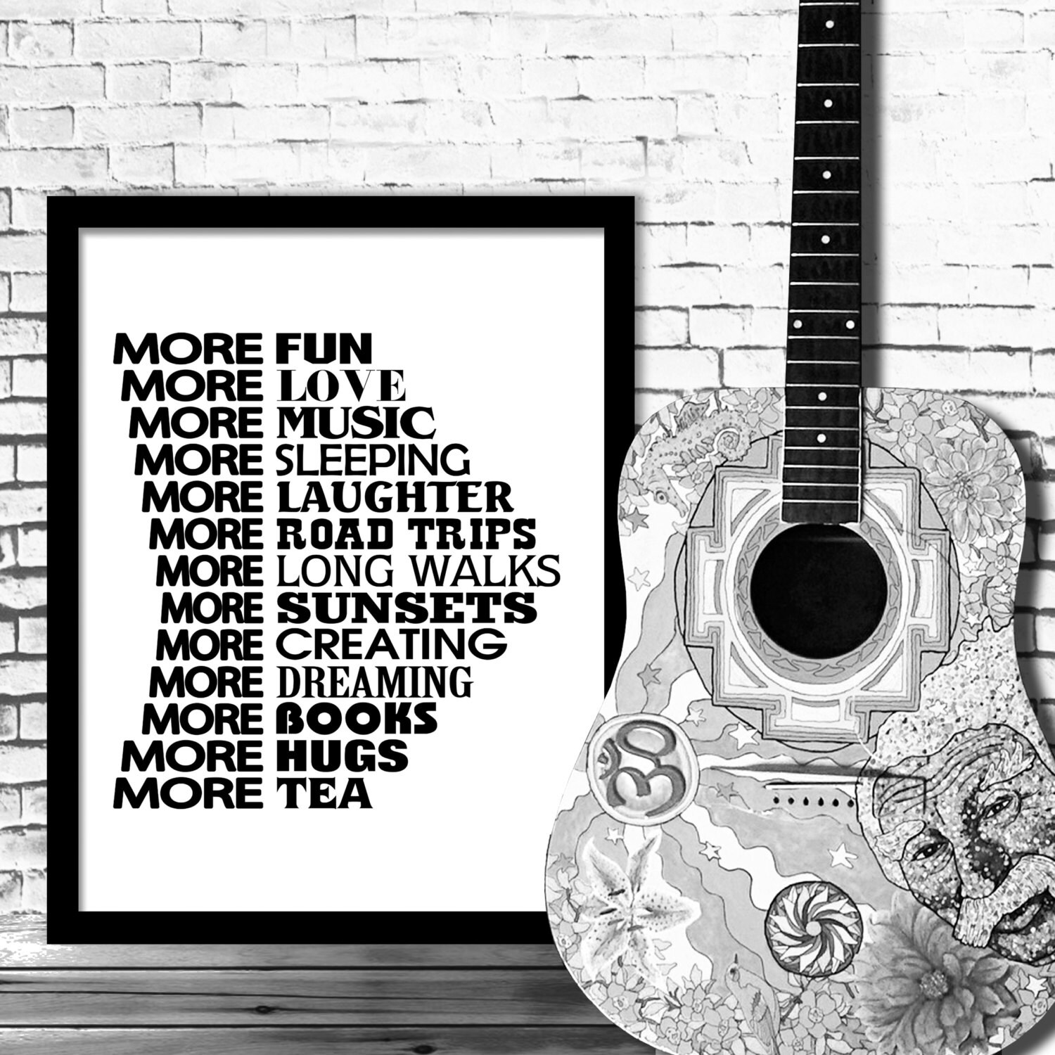 Motivational Poster More fun More love More music