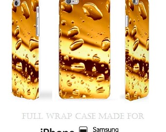 Gold iPhone 6 Case Full Wrap iPhone 5 Case Bubbles 3D iPhone 5c Case Original iPhone 5s Case Shiny iPod Case Awesome Samsung S5 Case Sparkly