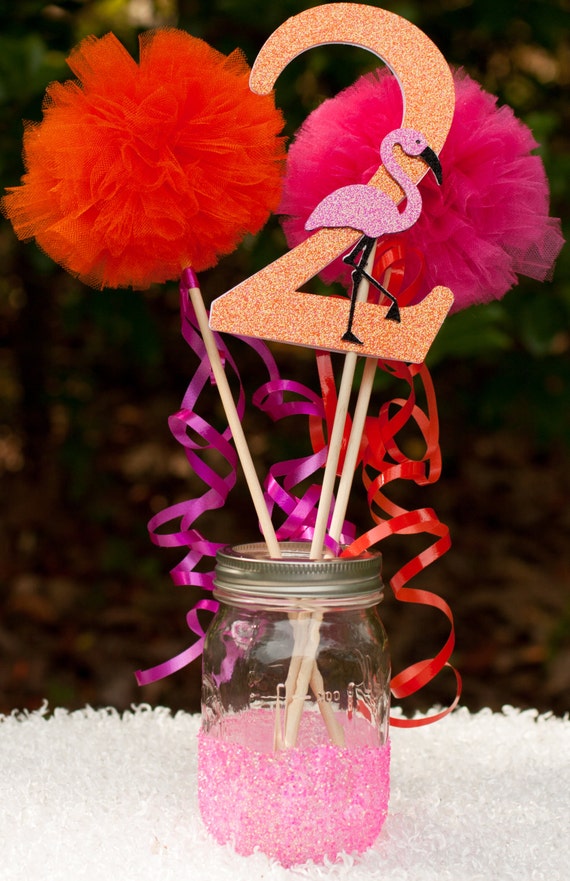Flamingo Party Luau Pool Party Summer Centerpiece by ...