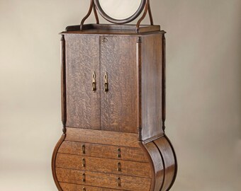 Jewelry Armoire with Mirror, by Chuckswoodbarn.com