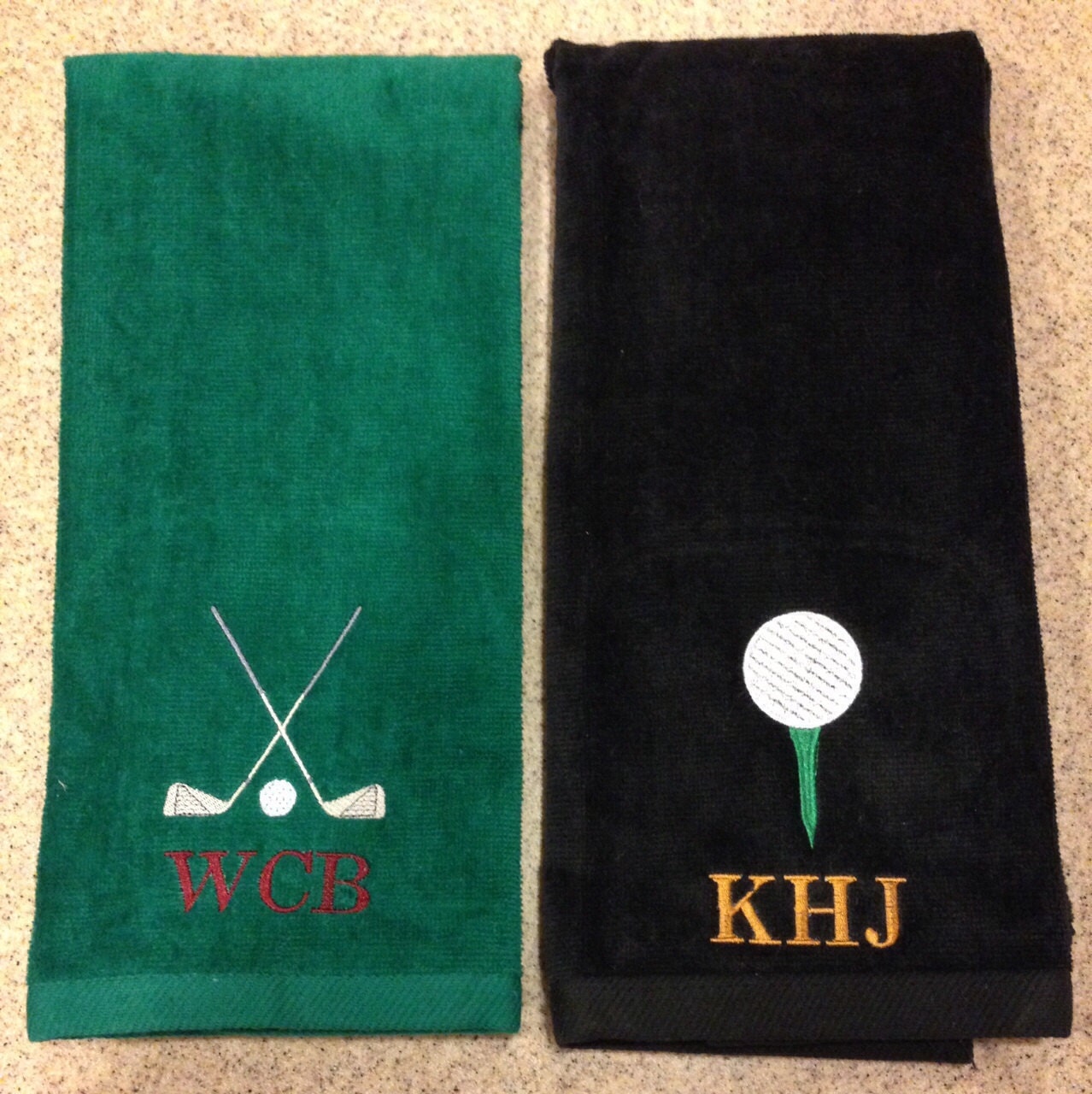 SALE Monogrammed Personalized golf towel by MyPersonalizedPieces