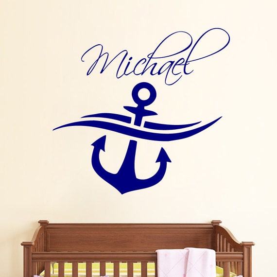 Anchor Wall Decals Vinyl Decal Sticker Custom Boy Personalized