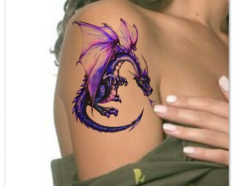 Temporary Tattoo Dragon Waterproof Ultra Thin Realistic Fake Tattoos
