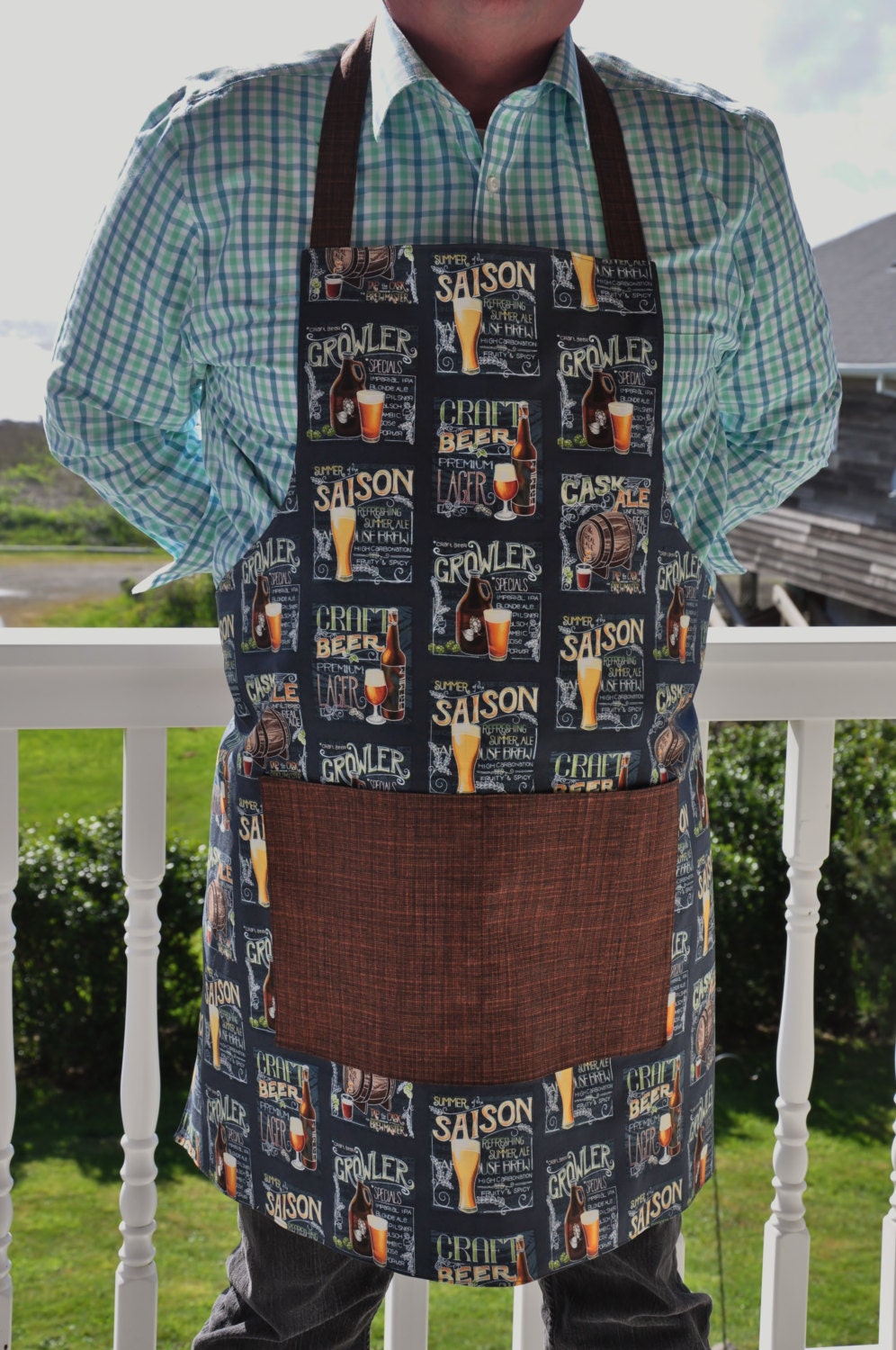 Guy Apron Men's Apron Reversible Apron Unique Apron for